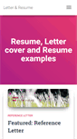 Mobile Screenshot of letter-resume.com